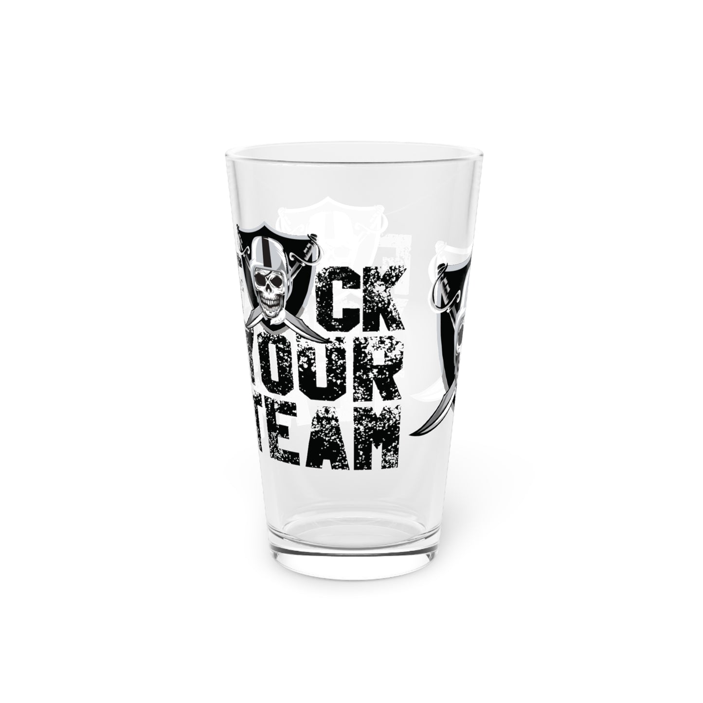 The Nation, Skull & Shield Pint Glass, 16oz | Perfect for Vegas / Oakland fans