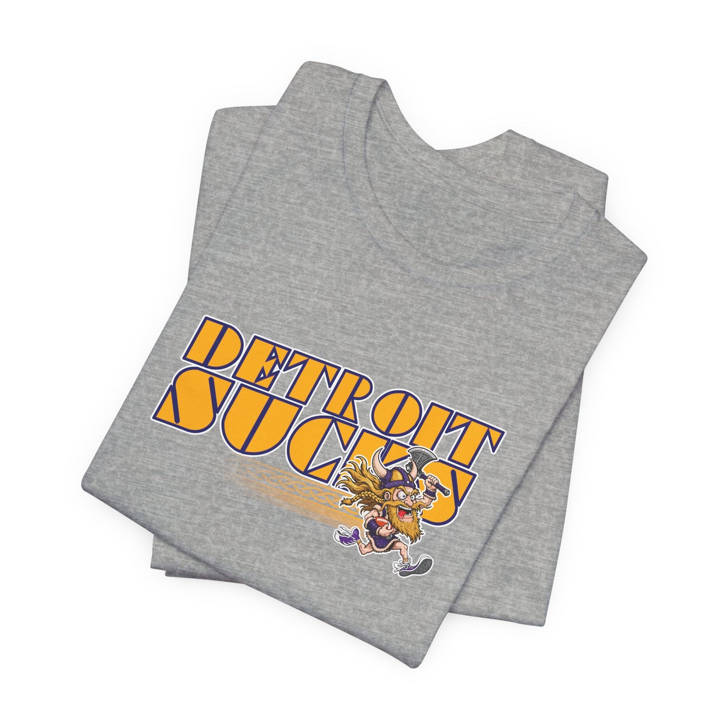 Detroit Sucks (for Minnesota fans) - Unisex Jersey Short Sleeve Tee