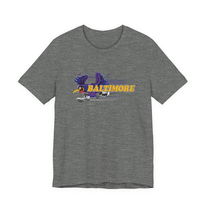 Gas Pump Raven (for Baltimore fans) - Unisex Jersey Short Sleeve Tee