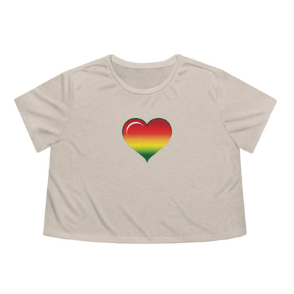 Lifted Love - Women's Flowy Cropped Tee