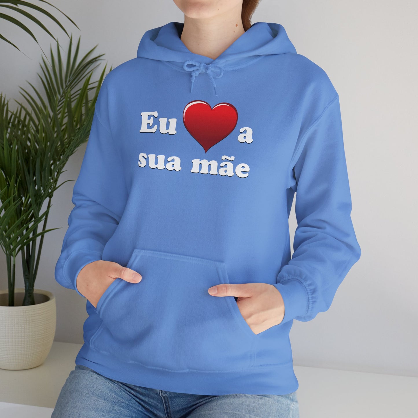 Eu ♥ a sua mãe - Unisex Heavy Blend™ Hooded Sweatshirt