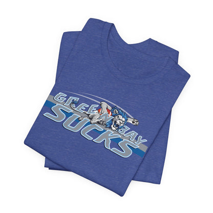 Green Bay Sux (for Detroit fans) - Unisex Jersey Short Sleeve Tee