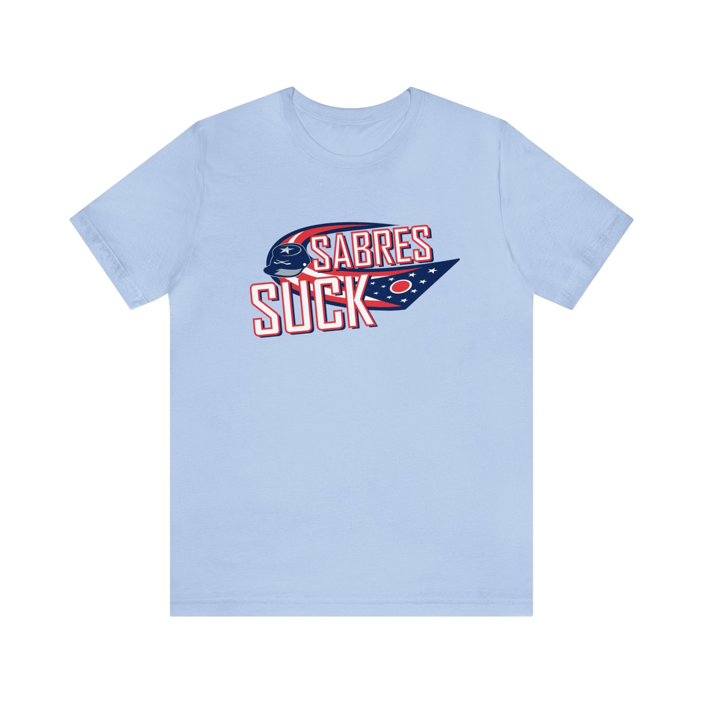 The Saybres Suck (for Blue Jacket fans) - Unisex Jersey Short Sleeve Tee