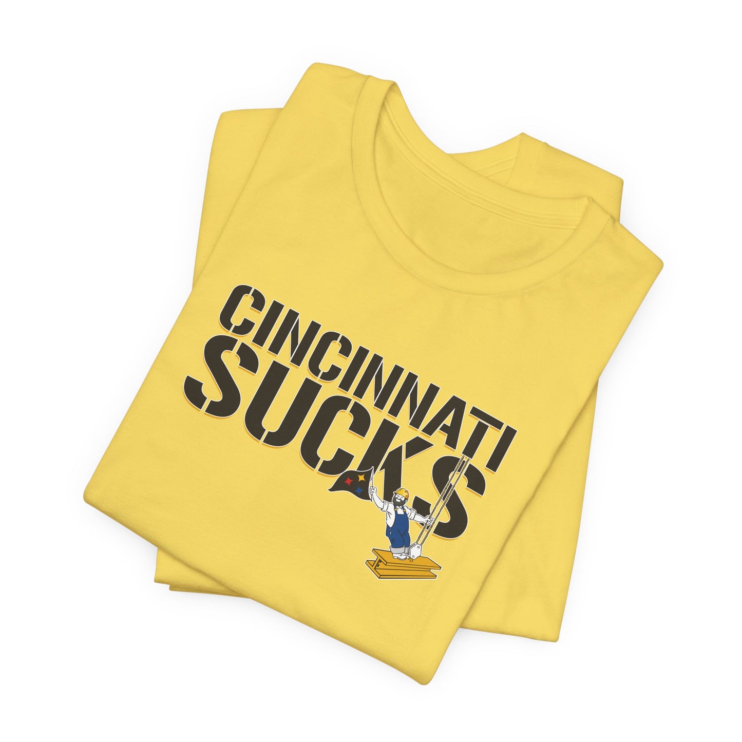 Cincy Sucks (for Pittsburgh fans) - Unisex Jersey Short Sleeve Tee