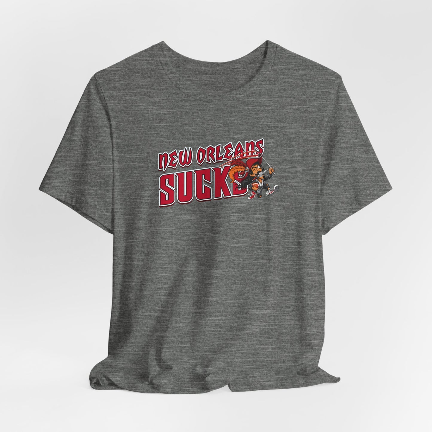 New Orleans Sucks (for Tampa Bay fans) - Unisex Jersey Short Sleeve Tee