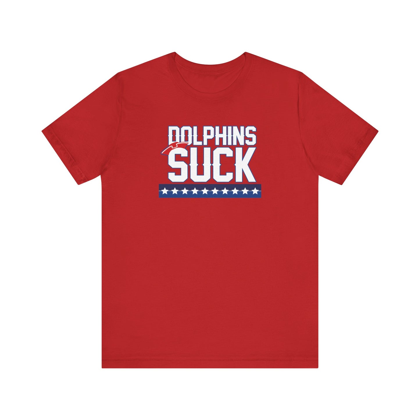 Shiny Mammal Fish Suck (for New England fans) - Unisex Jersey Short Sleeve Tee