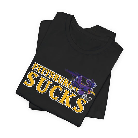 I Hate Pittsburgh (for Baltimore fans) - Unisex Jersey Short Sleeve Tee