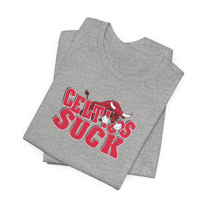 That Green Leprechaun Team Sucks (for Chicago fans) - Unisex Jersey Short Sleeve Tee