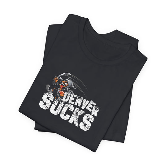 Denver Sux (for Las Vegas fans) - Unisex Jersey Short Sleeve Tee
