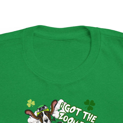 'I Got The Zoomies' Basset Hound In A Racecar - Toddler Tee