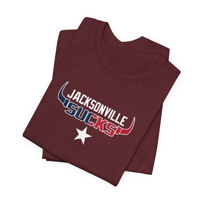 Jax Sux (for Houston fans) - Unisex Jersey Short Sleeve Tee