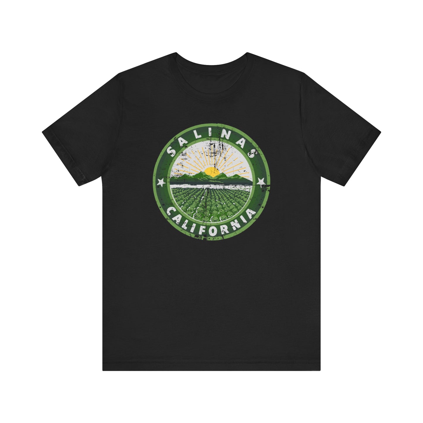 Salinas, California (retro city logo) - Unisex Jersey Short Sleeve Tee