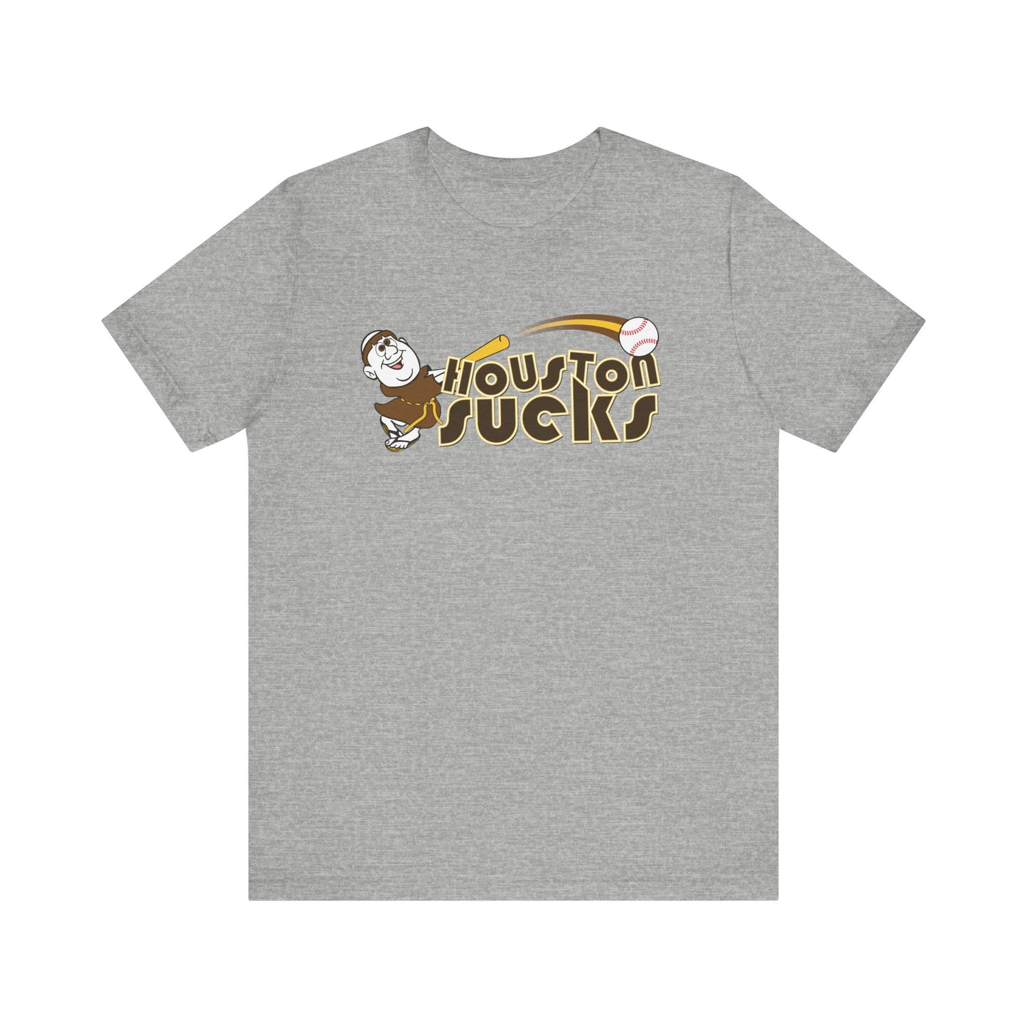 Houston Sucks! (Padres fan art) - Unisex Jersey Short Sleeve Tee