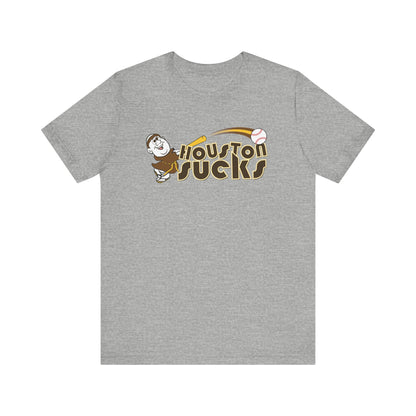 Houston Sucks! (Padres fan art) - Unisex Jersey Short Sleeve Tee