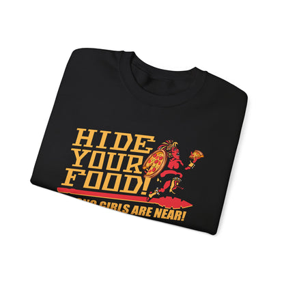 Hide Your Food, Fresno Girls Are Near! (for SDSU fans) - Cozy Unisex Crewneck
