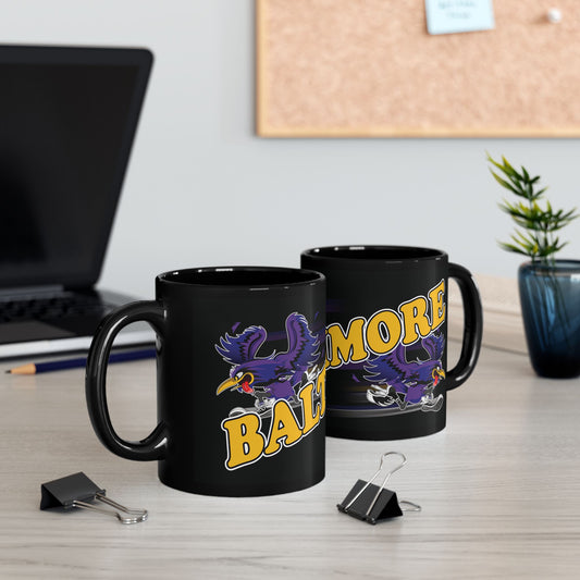 Gas Pump Raven from Baltimore - Black Mug (11oz, 15oz)