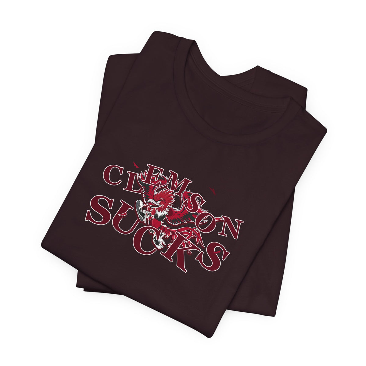Clemson Sucks (for South Carolina fans) -   Crazy Fighting Rooster T-Shirt