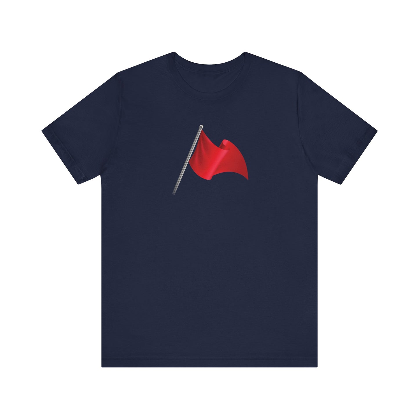 Walking Red Flag (flag front & flag reversed on back)  - Unisex Jersey Short Sleeve Tee