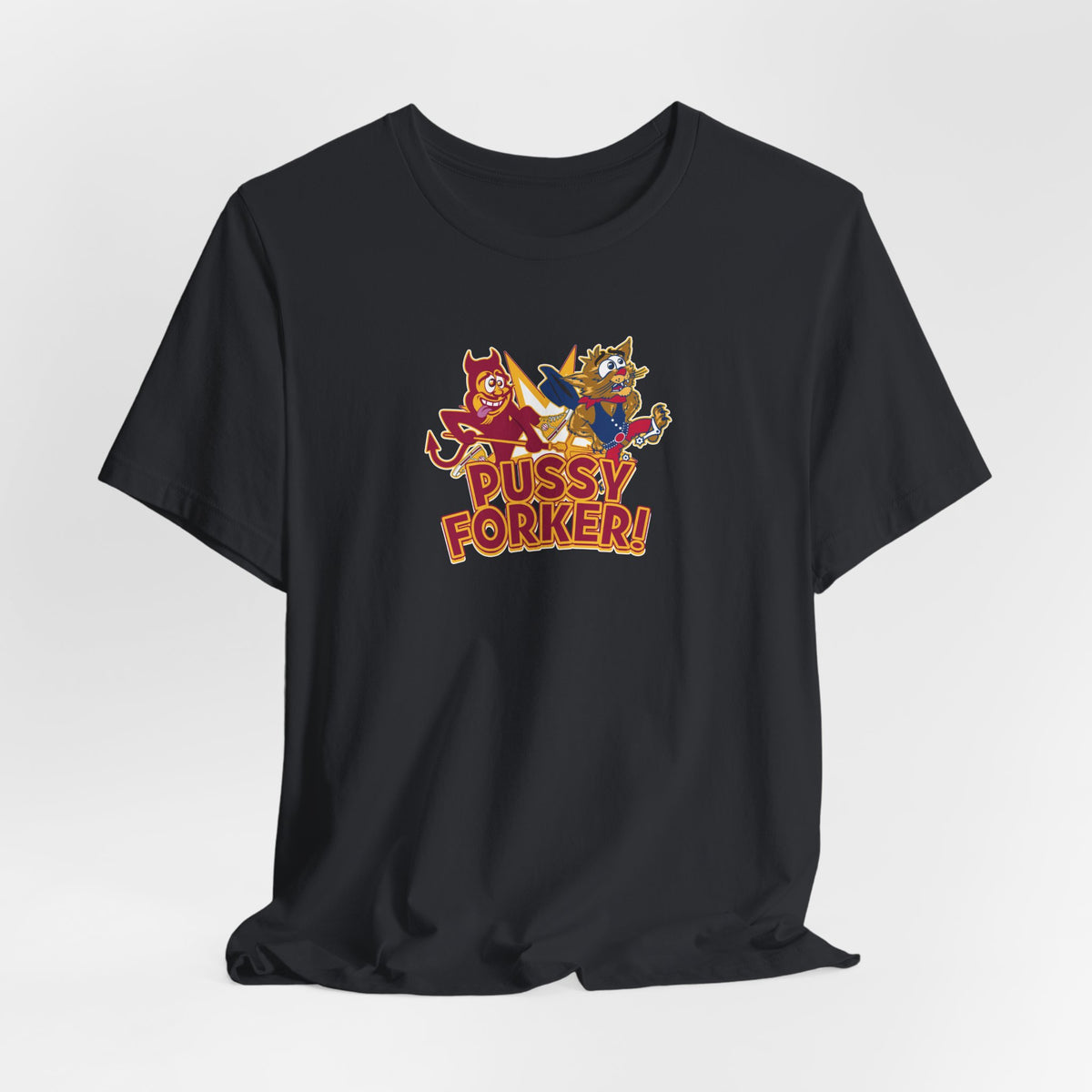 Pussycat Forker (for Tempe fans) - Unisex Jersey Short Sleeve Tee