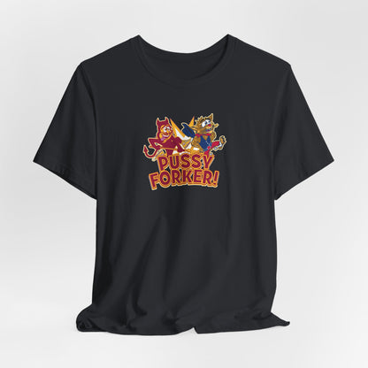 Pussycat Forker (for Tempe fans) - Unisex Jersey Short Sleeve Tee