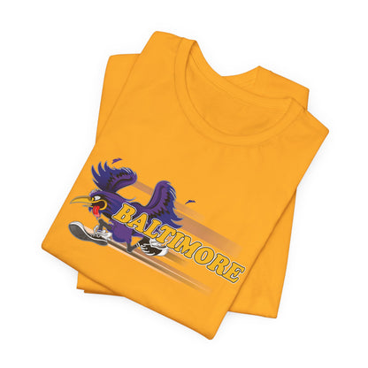 Gas Pump Raven (for Baltimore fans) - Unisex Jersey Short Sleeve Tee