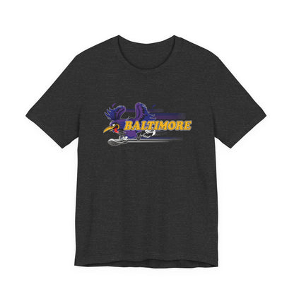 Gas Pump Raven (for Baltimore fans) - Unisex Jersey Short Sleeve Tee