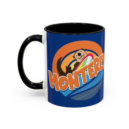 Board Bandit, Monterey, California -  Surfboard Stealing Otter - Accent Coffee Mug – 11/15oz