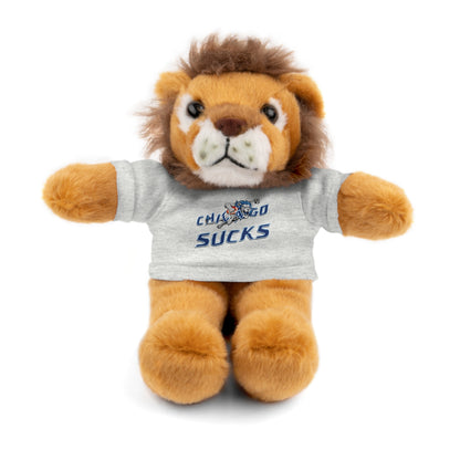 Lion Wearing a Hater Tee — Soft Stuffed Animal Gift