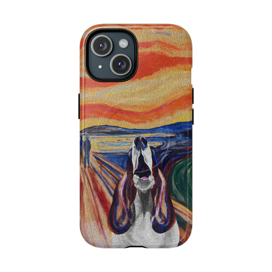 'The Howl' featuring Edvard Munch Basset Hound Inspired Design - Magnetic Case