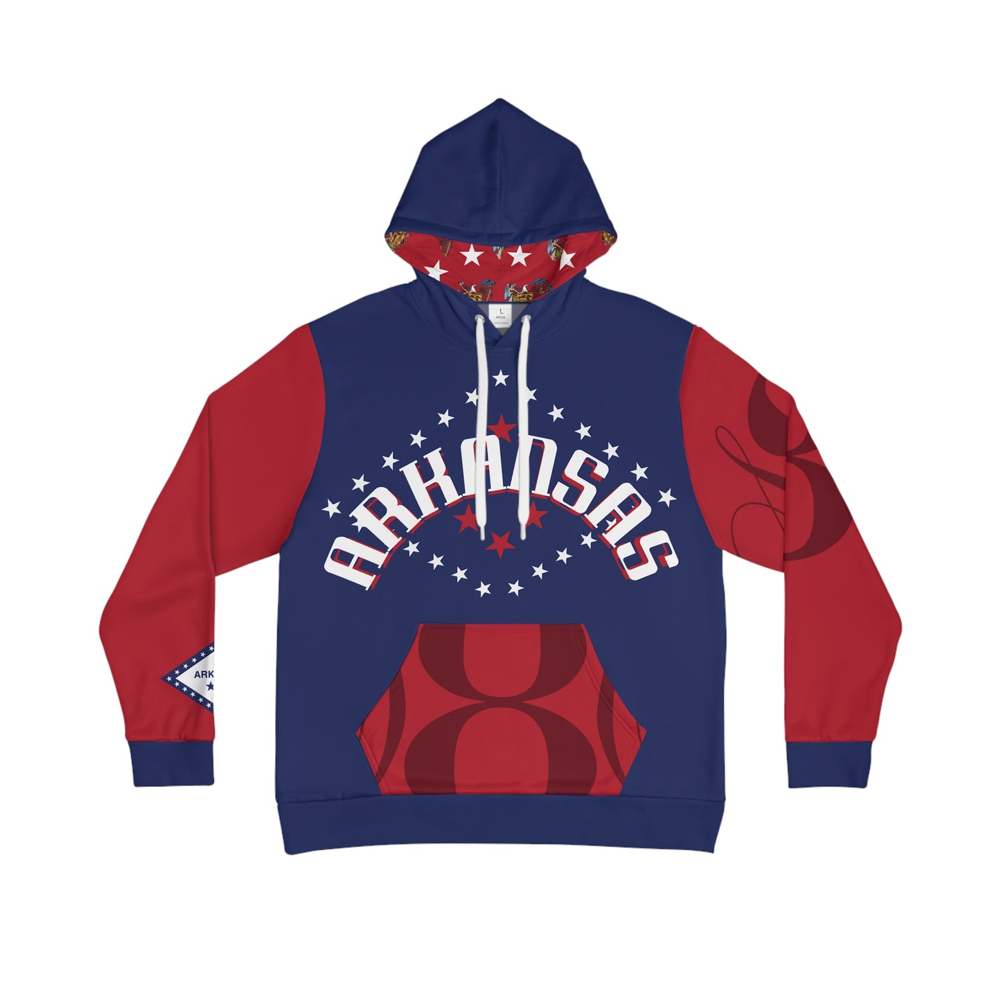 Arkansas S8S - Men's Hoodie (AOP)