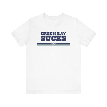 Green Bay Sux (for Dallas fans) - Unisex Jersey Short Sleeve Tee