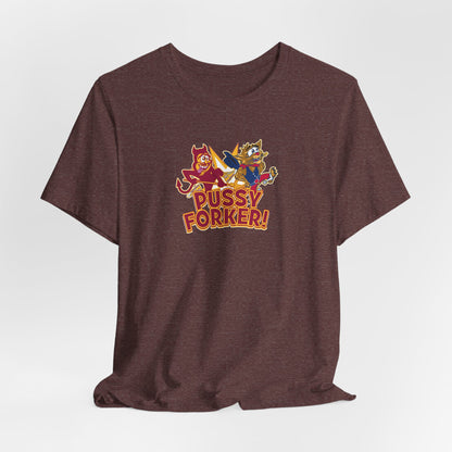 Pussycat Forker (for Tempe fans) - Unisex Jersey Short Sleeve Tee
