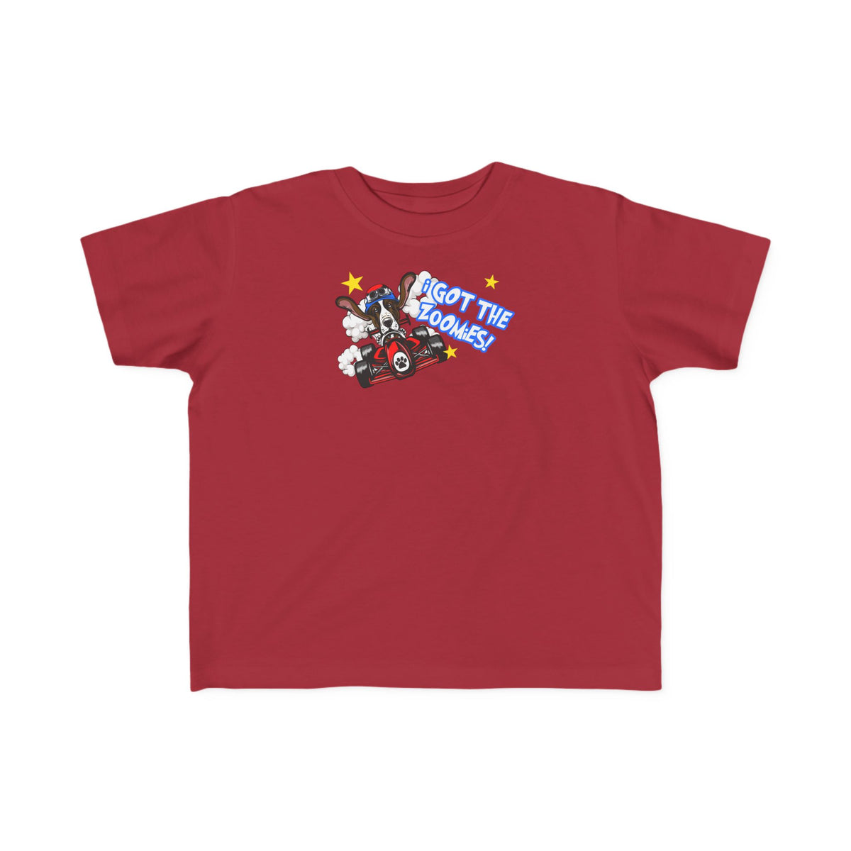 'I Got The Zoomies' Basset Hound In A Racecar - Toddler Tee