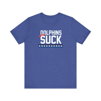 Shiny Mammal Fish Suck (for New England fans) - Unisex Jersey Short Sleeve Tee
