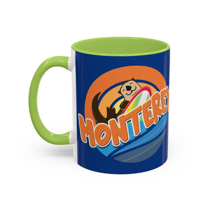 Board Bandit, Monterey, California -  Surfboard Stealing Otter - Accent Coffee Mug – 11/15oz