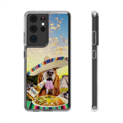 Basset Hound Eating Mexican Cuisine In Mexico - Clear Case
