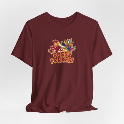 Pussycat Forker (for Tempe fans) - Unisex Jersey Short Sleeve Tee