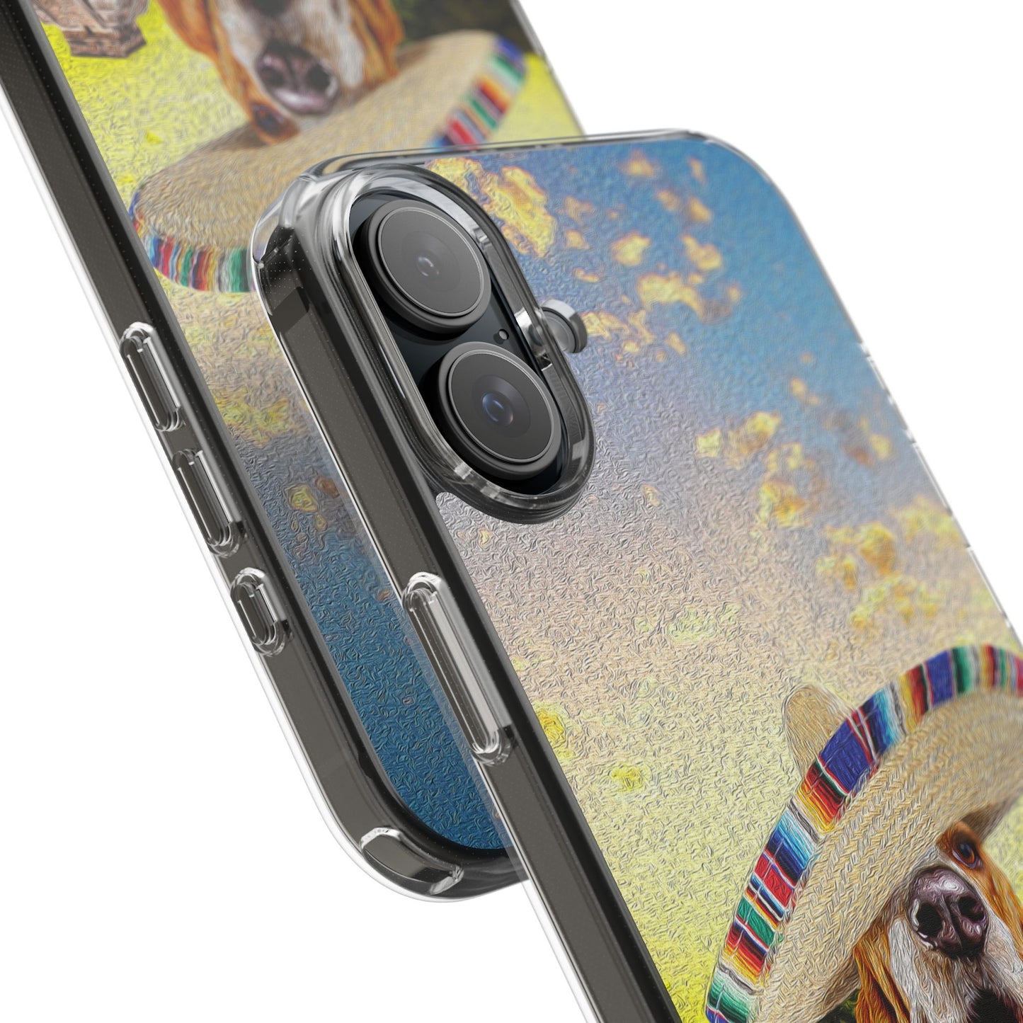 Basset Hound Eating Mexican Cuisine In Mexico - Clear Case