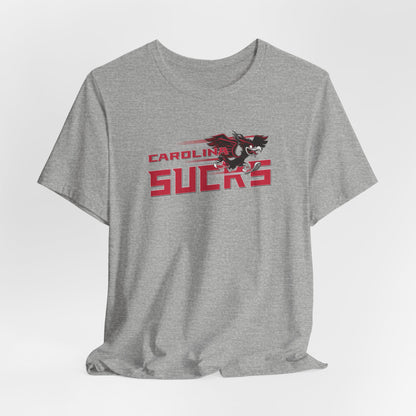 Carolina Sucks (for Atlanta fans) - Unisex Jersey Short Sleeve Tee