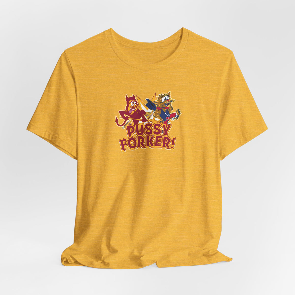 Pussycat Forker (for Tempe fans) - Unisex Jersey Short Sleeve Tee