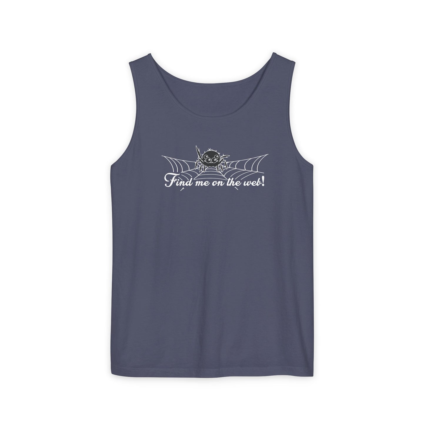 Cute Spider - "Find me on the web!" - Unisex Tank Top
