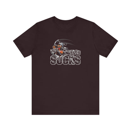 L.A. sux (for Las Vegas fans) - Unisex Jersey Short Sleeve Tee