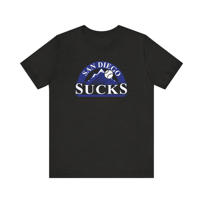 San Diego Sucks (for Colorado Rockies fans) - Unisex Jersey Short Sleeve Tee