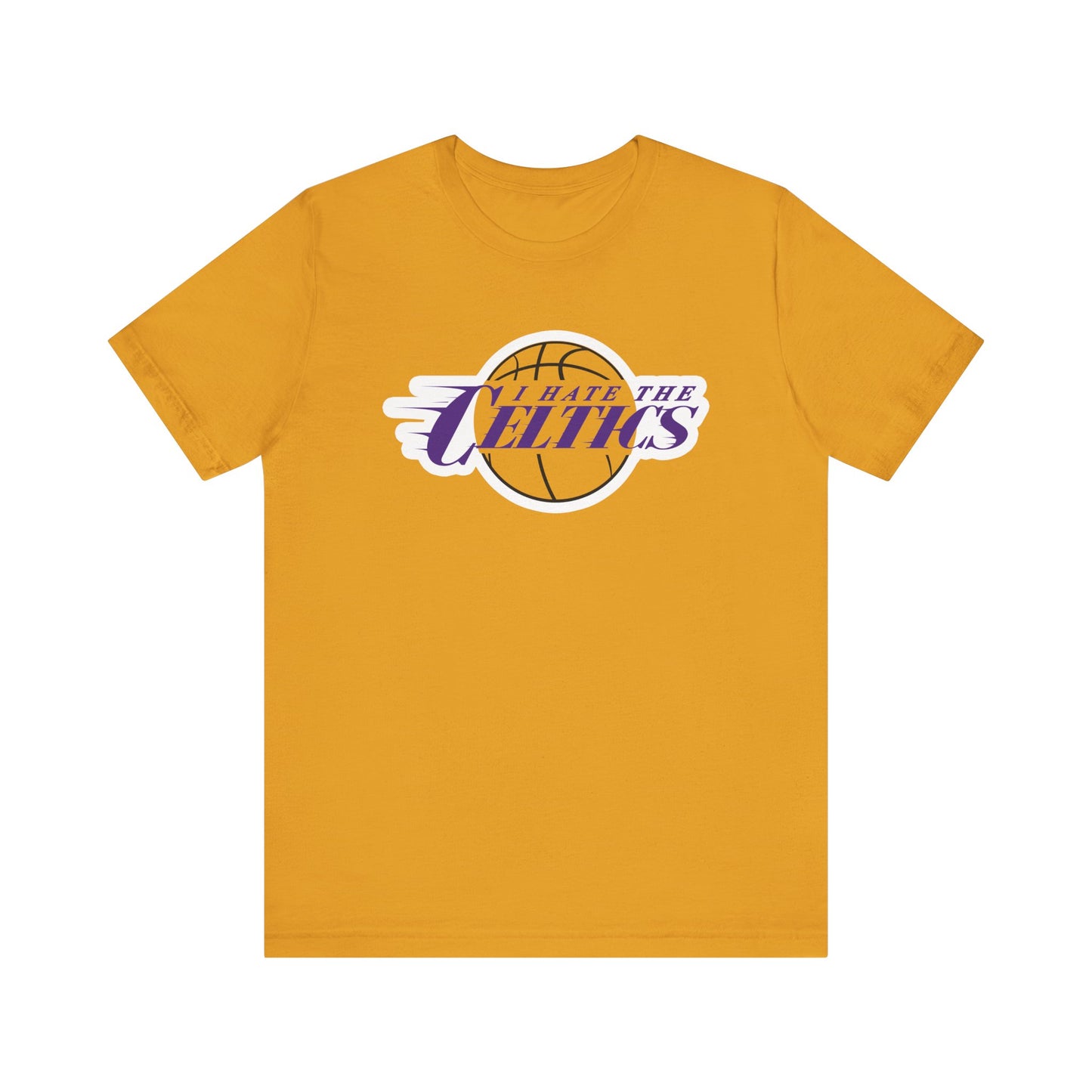 I Hate The Boston Team (for Lake Show fans) - Unisex Jersey Short Sleeve Tee