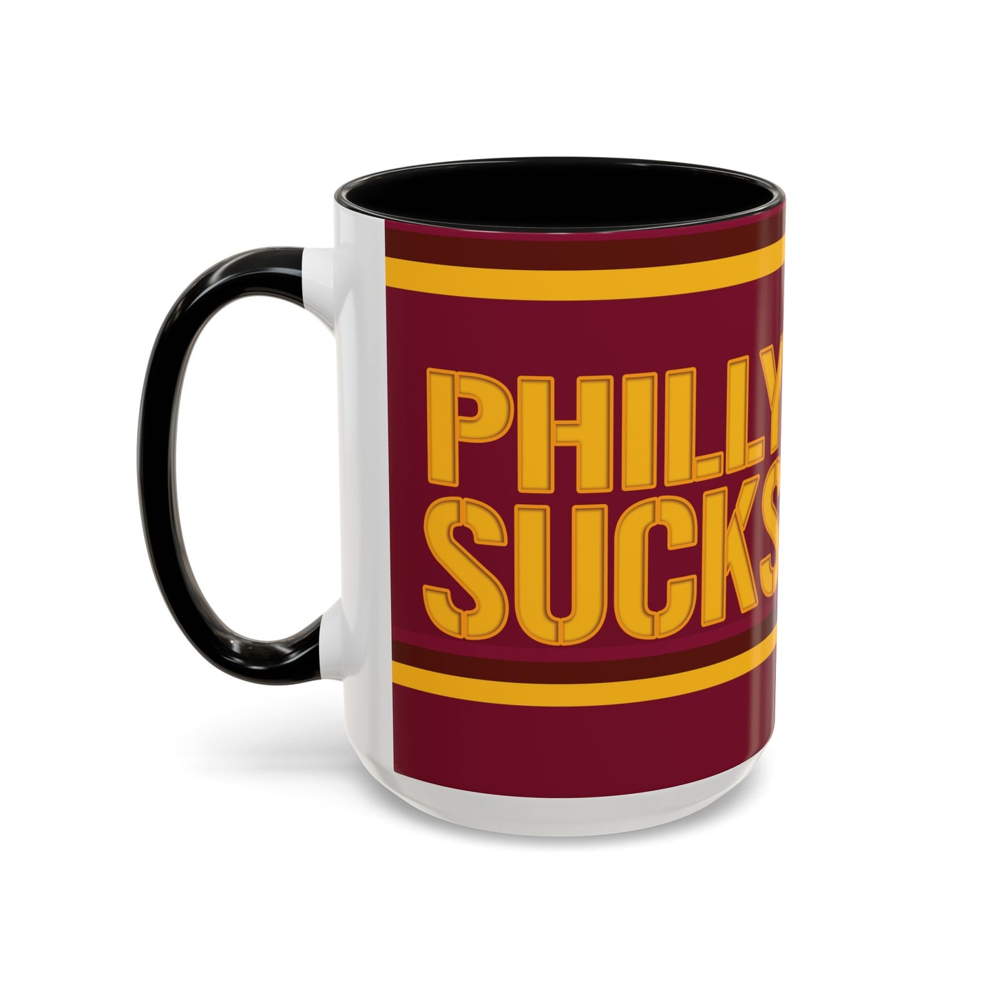 Philly Sucks (for Washington DC fans) - Accent Coffee Mug (11, 15oz)
