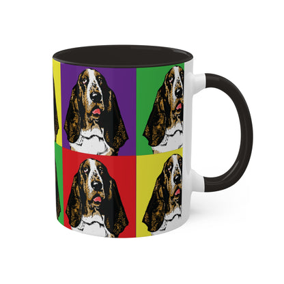 Basset Pop Art - Colorful Mugs, 11oz