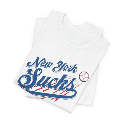 New York Sucks (for L.A. fans) - Unisex Jersey Short Sleeve Tee