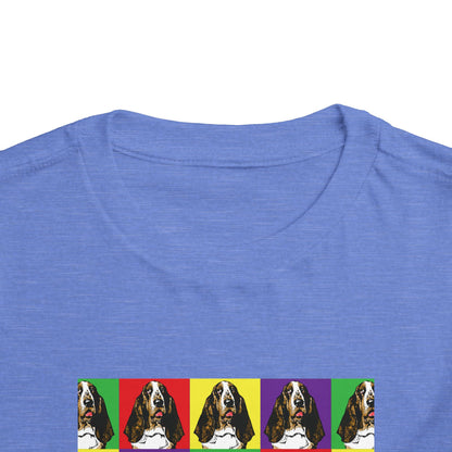 Basset Hound Pop Art - Toddler Tee