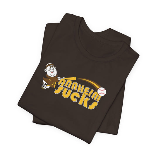 Anaheim Sucks! (San Diego fan art) - Unisex Jersey Short Sleeve Tee