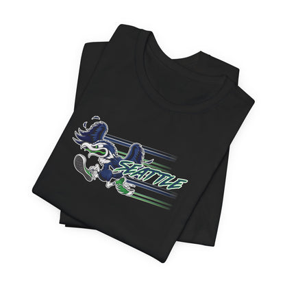 Gas Pump Seahawk (for Seattle fans) - Unisex Jersey Short Sleeve Tee